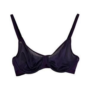 Soma Unbelievable Lift Unlined Perfect Coverage Bra in Dark Purple - Size 34C